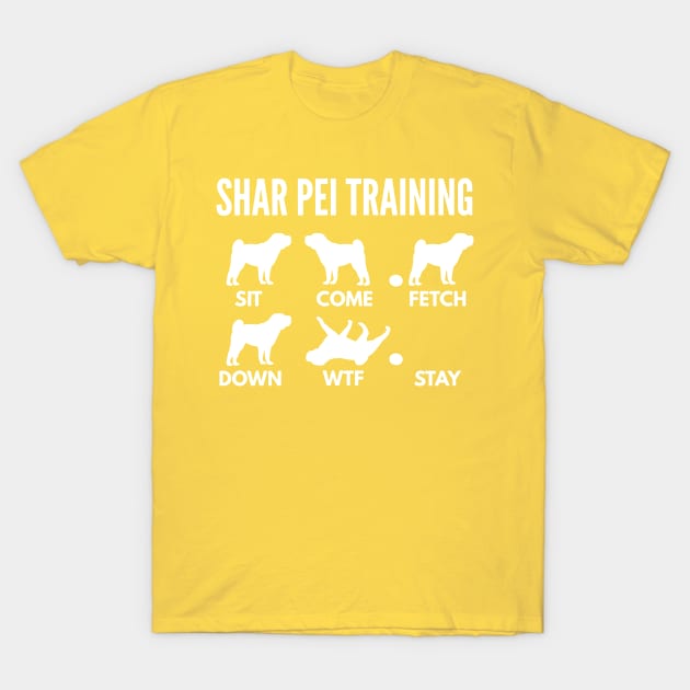 Shar Pei Training Shar Pei Tricks T-Shirt by DoggyStyles